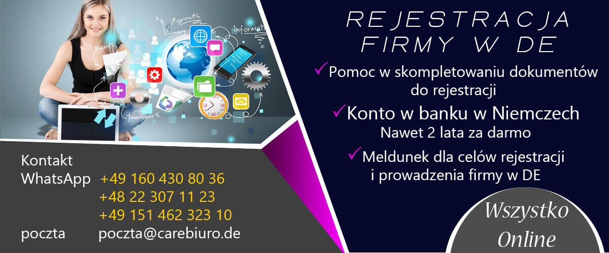 Rejestracja firmy w Niemczech