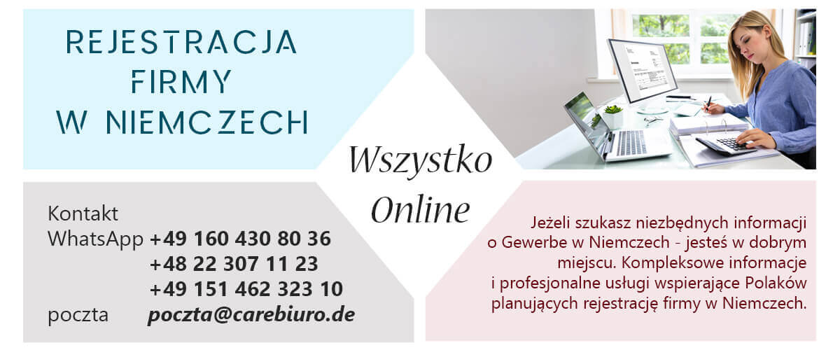 Rejestracja firmy w Niemczech