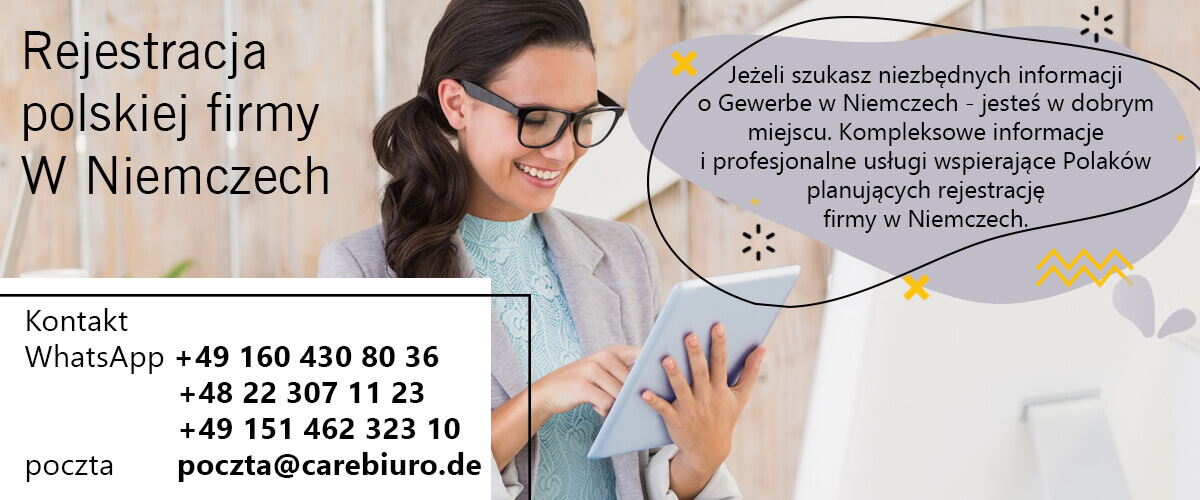 Gewerbe w Niemczech bez meldunku