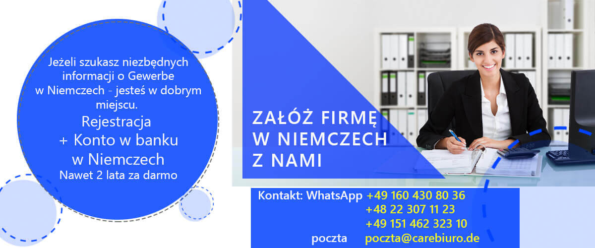 Gewerbe w Niemczech bez meldunku